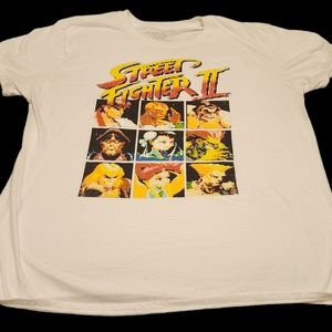 Men's XL White Capcom Street Fighter T-shirt